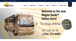 Desktop Screenshot of magneshade.com